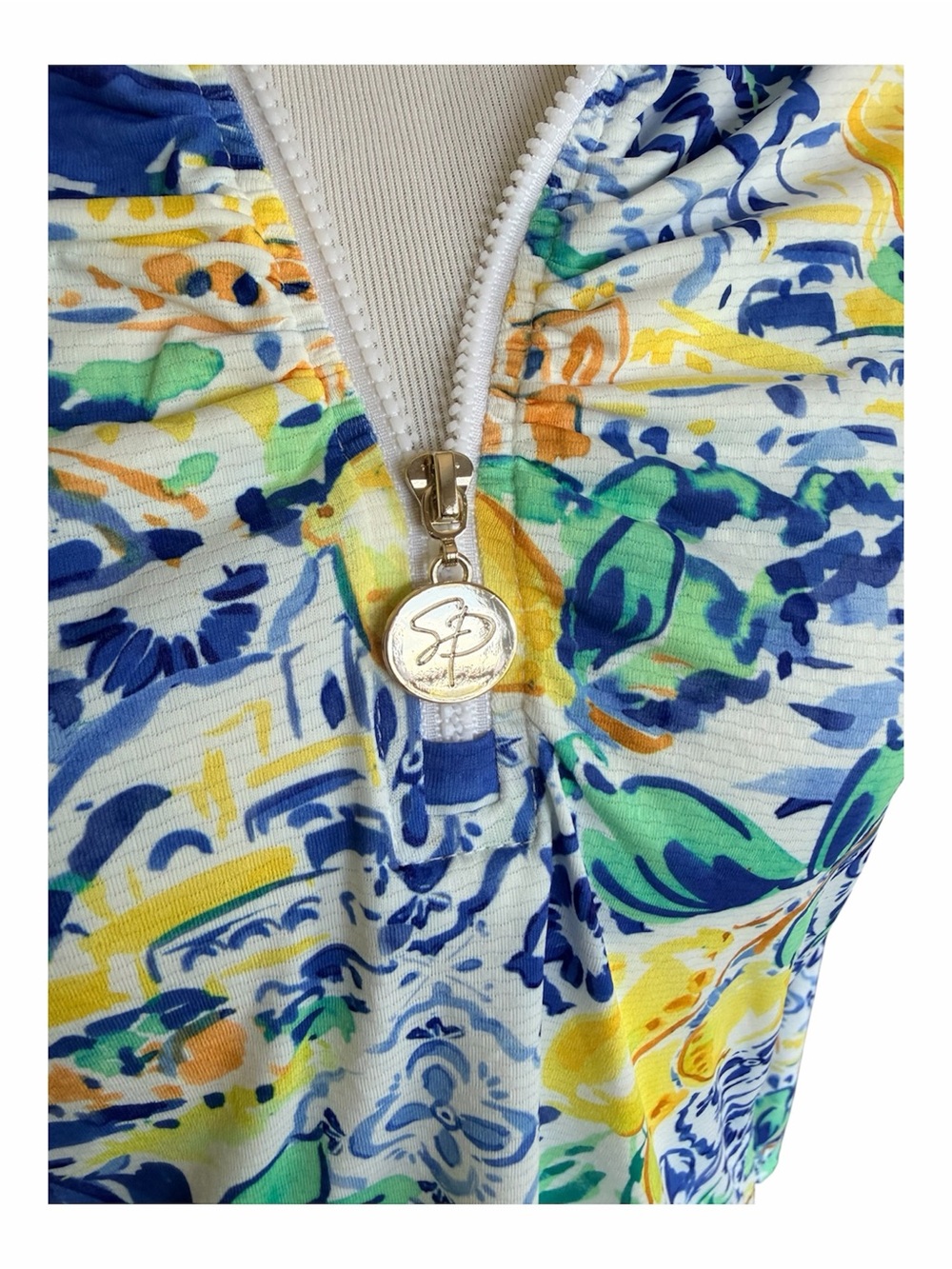 STELLA PARKER Sport Lemon Print Long Sleeve Top - Picture 3 of 6